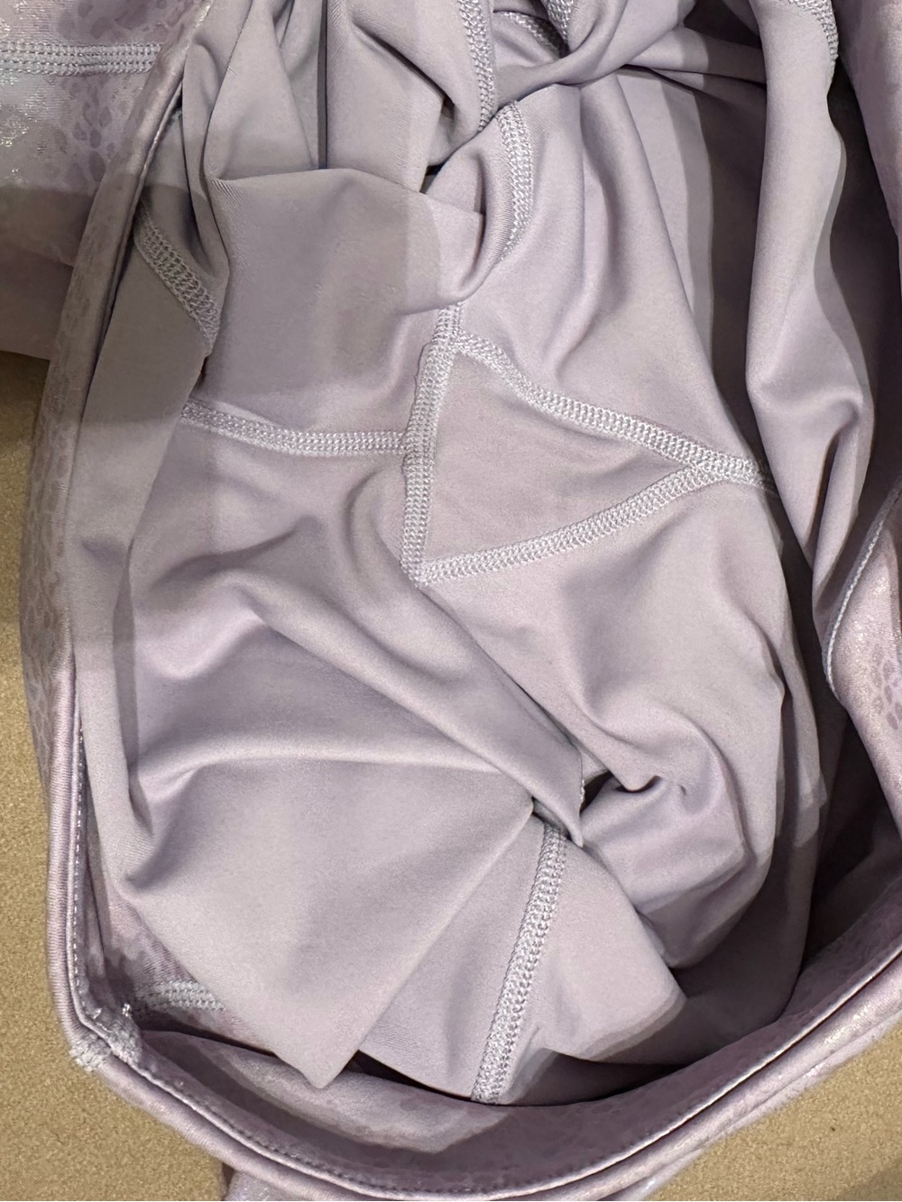 CVG Women’s Lavender Holographic Active Leggings - Picture 3 of 3